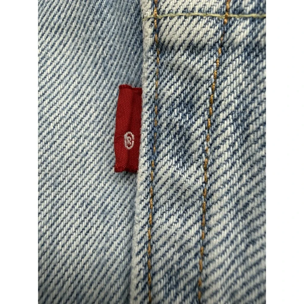 Levis 511‎ Mens Size 32x34 Medium Wash Distressed Slim Fit Denim Jeans Patchwork